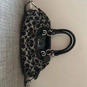 Black coach handbag